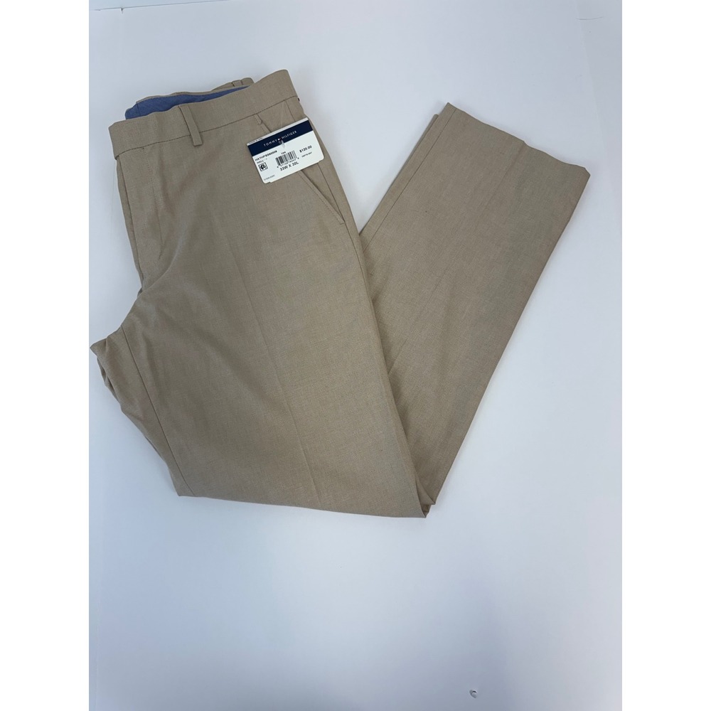 Tommy Hilfiger TH Flex Mens Tan Hall Modern Fit Suit Separate Pant 33W 30L NWT